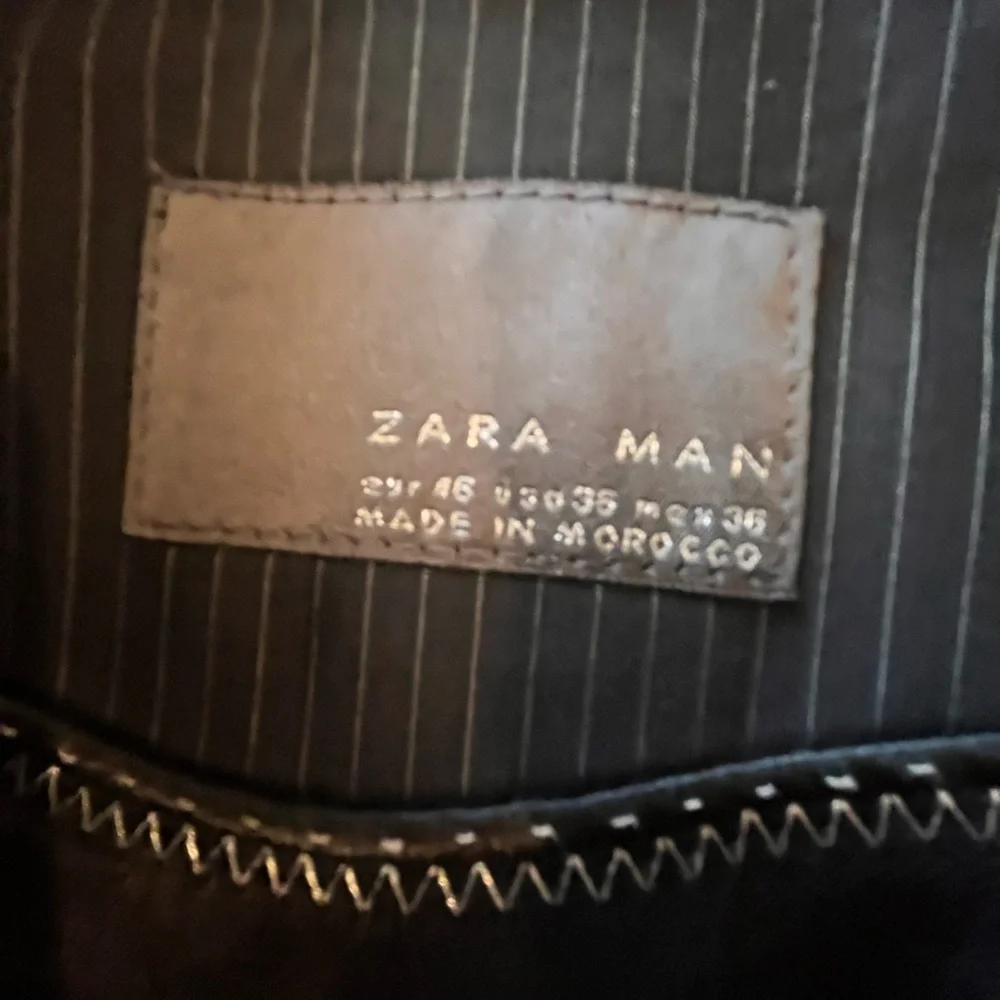 Men's Black Zara Pinstripe Blazer